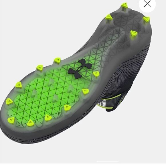 Men’s Under Armour Highlight MC Football Cleats, Black, NWOB, NEW - Picture 5 of 6